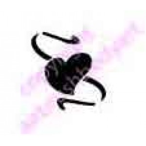 0252 heart reusable stencil